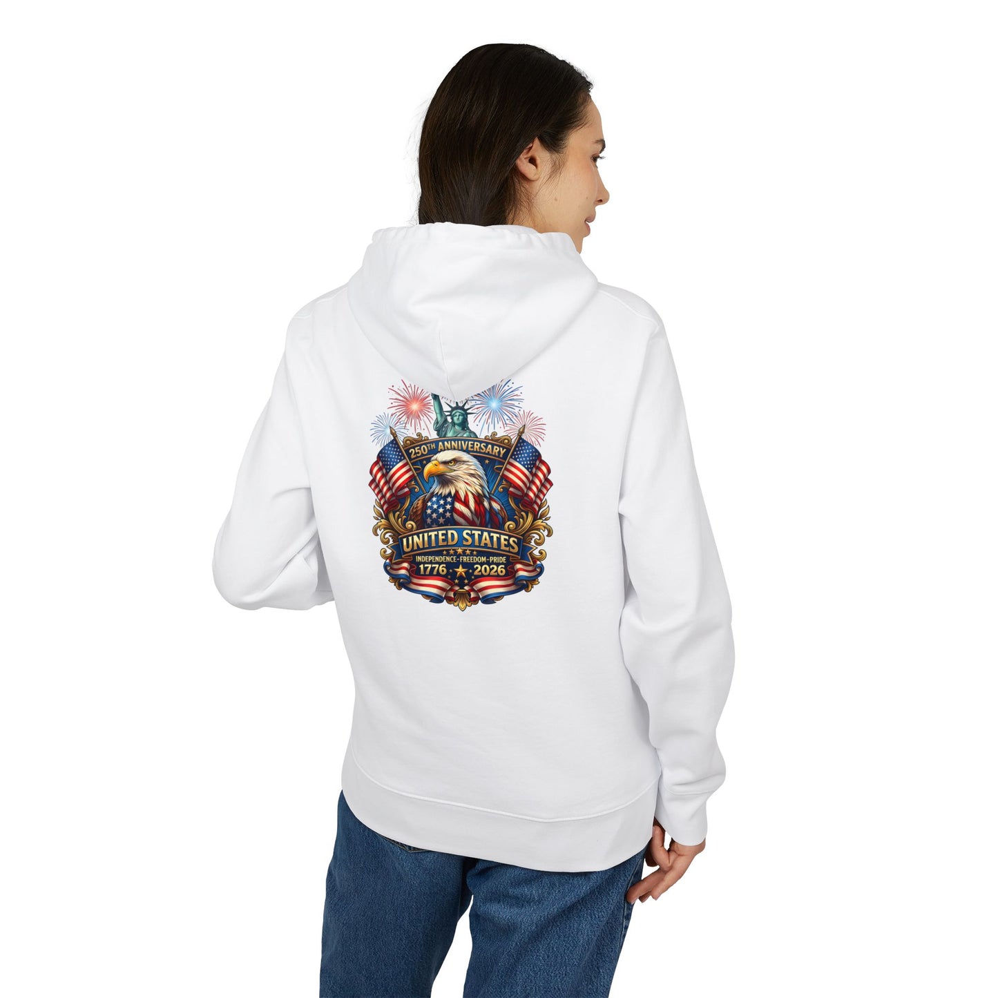 Patriotic Eagle Hoodie — United States 1776–2020 Memorial Design