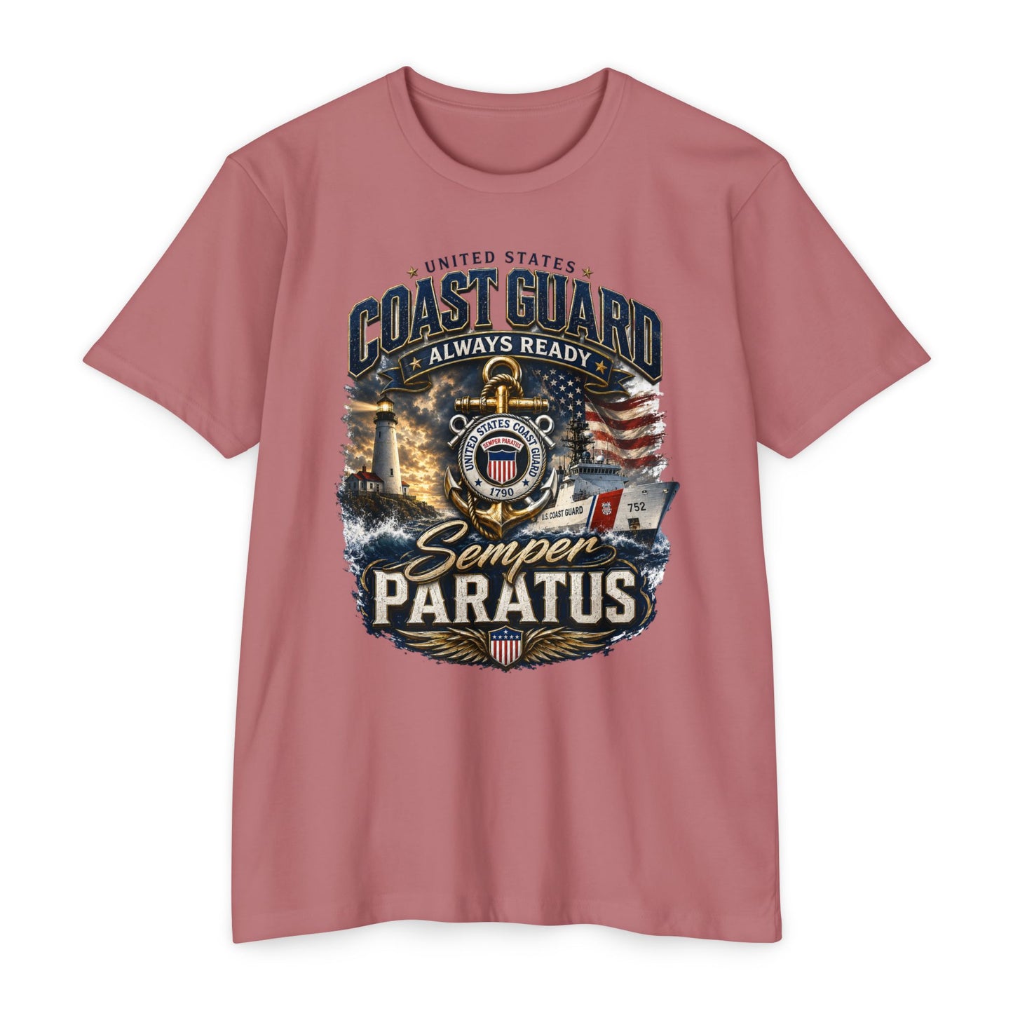 Coast Guard Semper Paratus T-Shirt – U.S. Coast Guard Veteran Tee