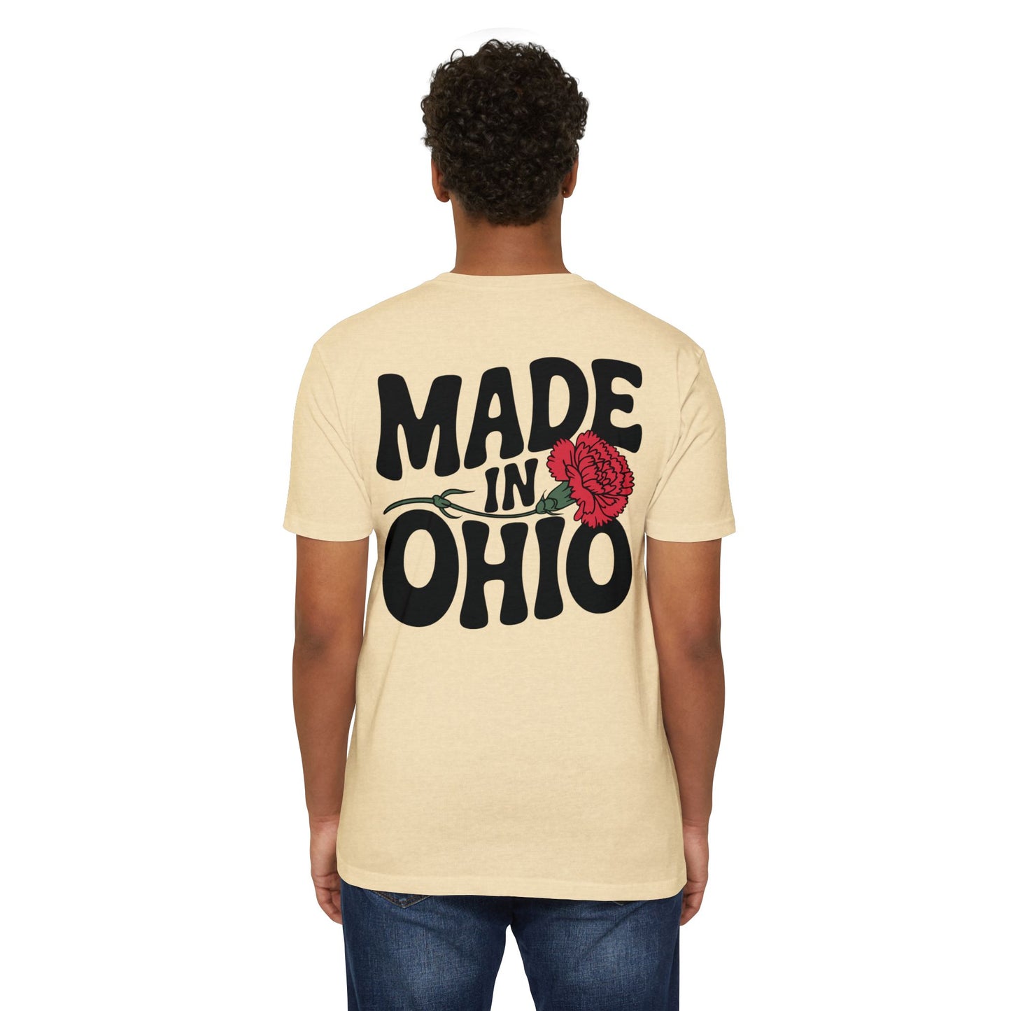 Made in Ohio T-Shirt — Vintage Floral State Pride Tee