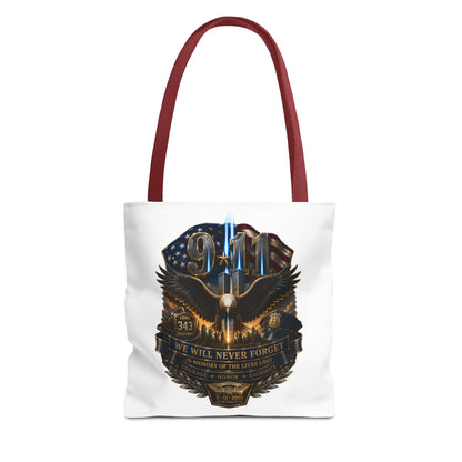 9/11 Memorial Eagle Tote Bag – Never Forget Tribute Tote