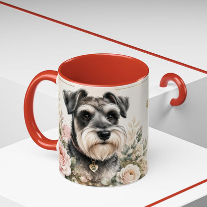 Miniature Schnauzer Coffee Mug - "Life Is Better With a Miniature Schnauzer" Accent Mug (11/15oz)