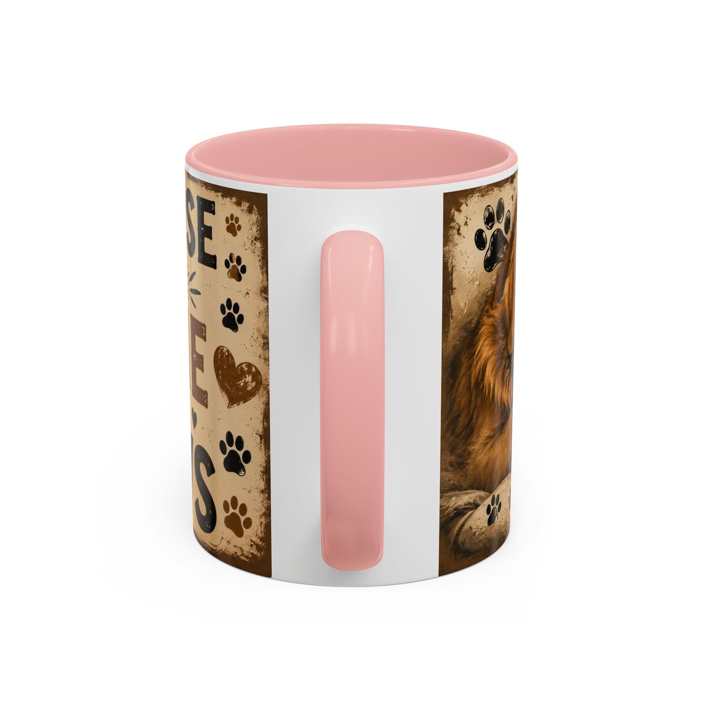 Coffee Mug – "A House Is Not A Home Without Paws" Pet Lover Accent Mug