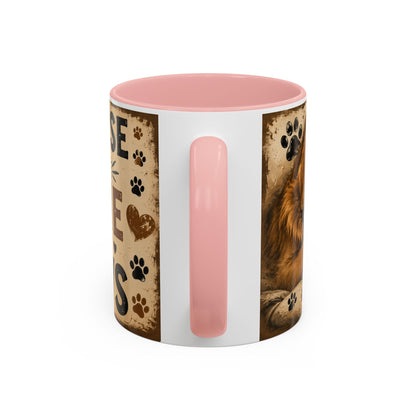 Coffee Mug – "A House Is Not A Home Without Paws" Pet Lover Accent Mug