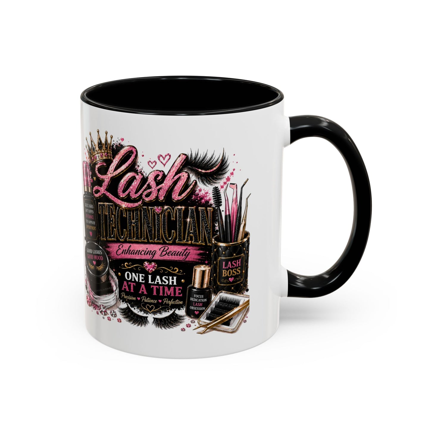 Lash Technician Coffee Mug — "Lash Technician: One Lash at a Time" Accent Mug