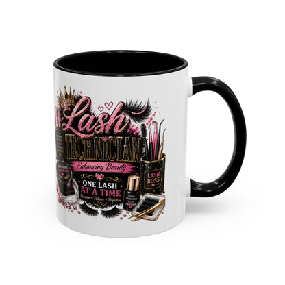 Lash Technician Coffee Mug — "Lash Technician: One Lash at a Time" Accent Mug