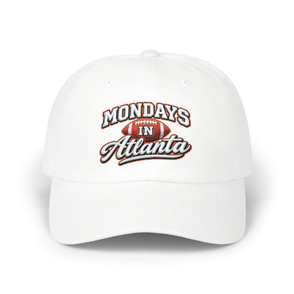 Mondays in Atlanta Dad Cap — Vintage Football Script Hat