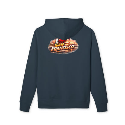 I Love San Francisco Hoodie — Retro City Skyline Graphic