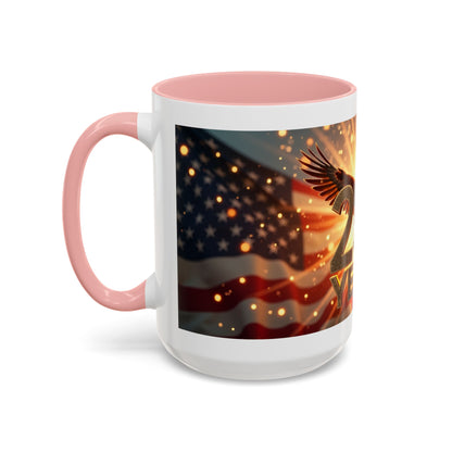 250 Years Commemorative Coffee Mug — Patriotic Eagle & American Flag Accent (11/15oz)