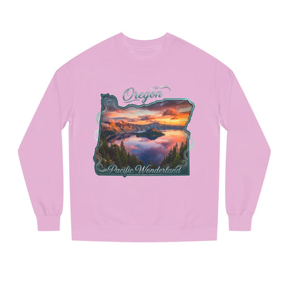 Oregon Scenic Sweatshirt — 'Pacific Wonderland' Sunset Landscape Crewneck