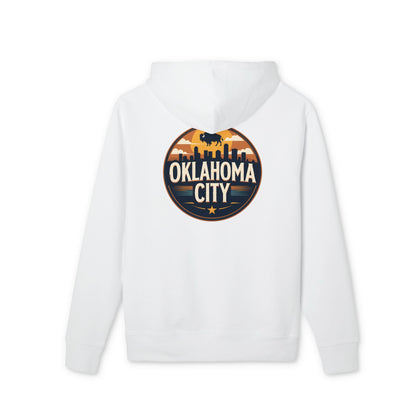 Oklahoma City Skyline Hoodie — Retro Sunset City Crewneck