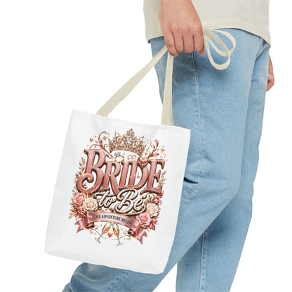 Bride-to-Be Floral Tote Bag - Bachelorette Gift & Bridal Shower Accessory