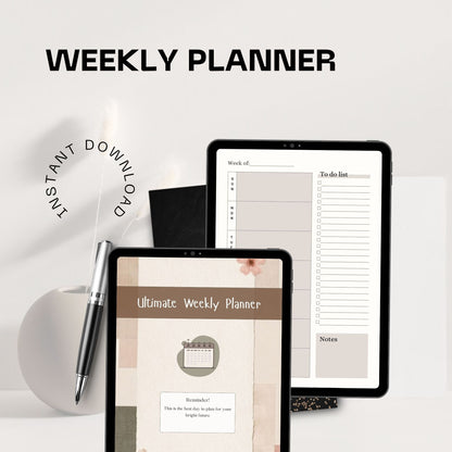 Weekly Planner Printable | Weekly Schedule Planner | Productivity Planner | To Do List Weekly | Weekly Organizer PDF