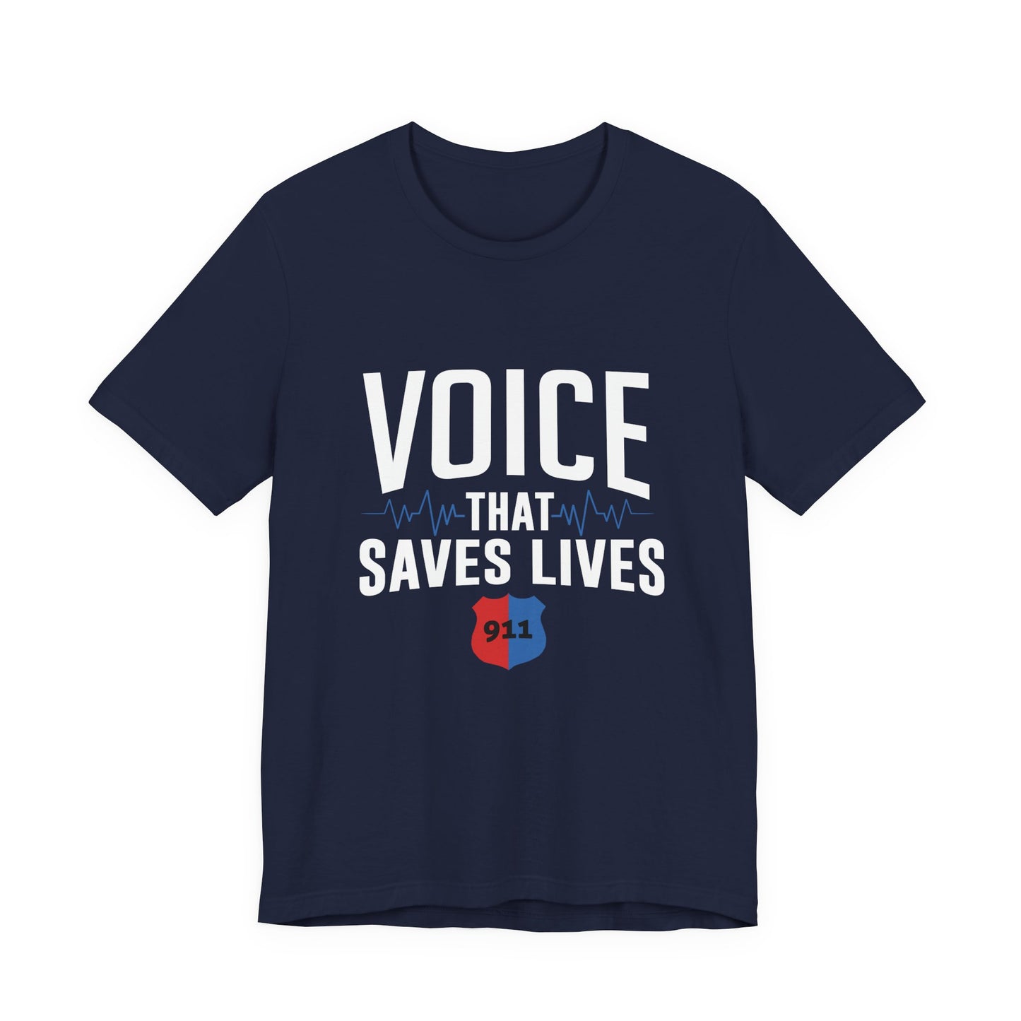 Voice That Saves Lives Tee — 911 Dispatcher EMS Support Shirt