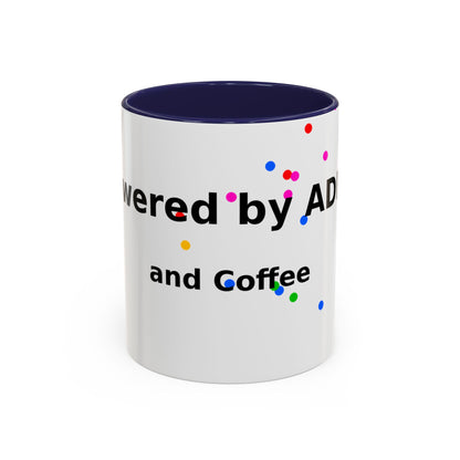 ADHD and Coffee Accent Mug — Funny Neurodivergent Gift (11/15oz)