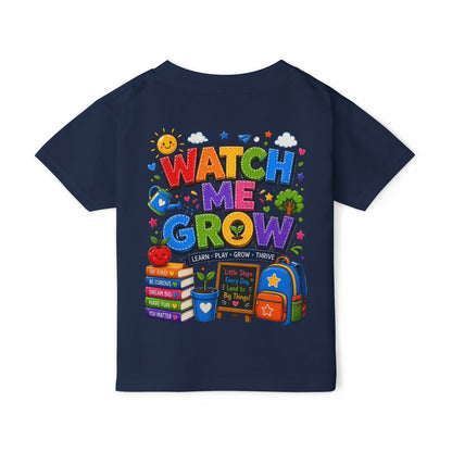 Toddler T-Shirt — "Watch Me Grow" Back-to-School Graphic Tee