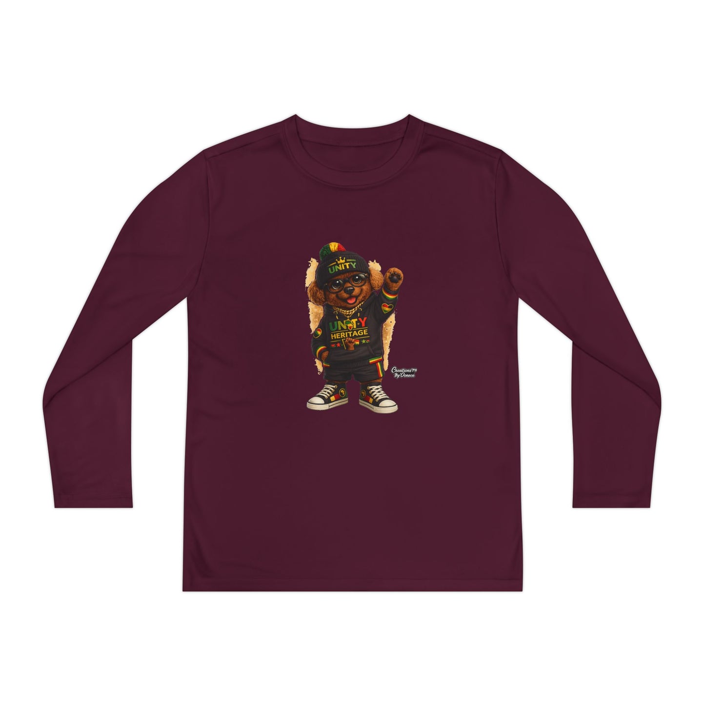 T-Shirt — Kids Rasta Teddy Graphic Long Sleeve