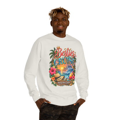 Besties Cruise Sweatshirt — Friends Tropical Vacation Pullover