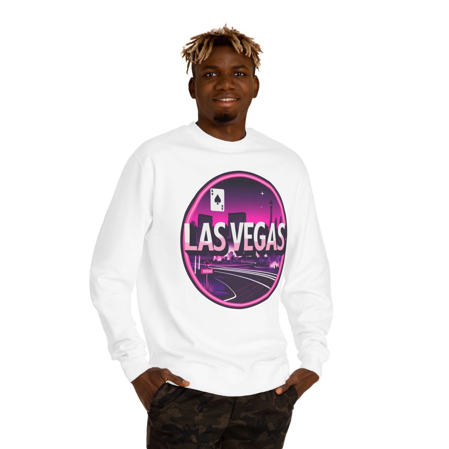 Las Vegas Retro Neon Crewneck Sweatshirt