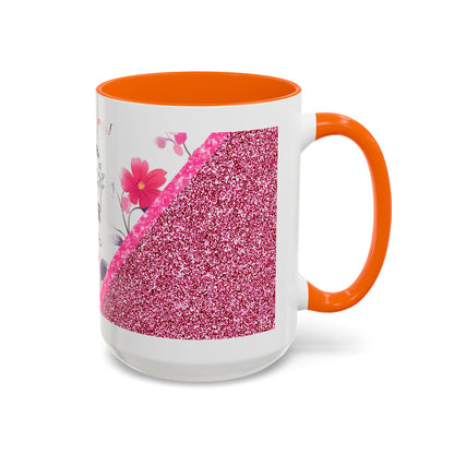 Mom Forever Coffee Mug — "Where Love Always Shines and Truly Never Ends" Floral Accent