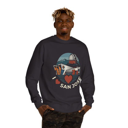 San Jose Heart Crewneck Sweatshirt