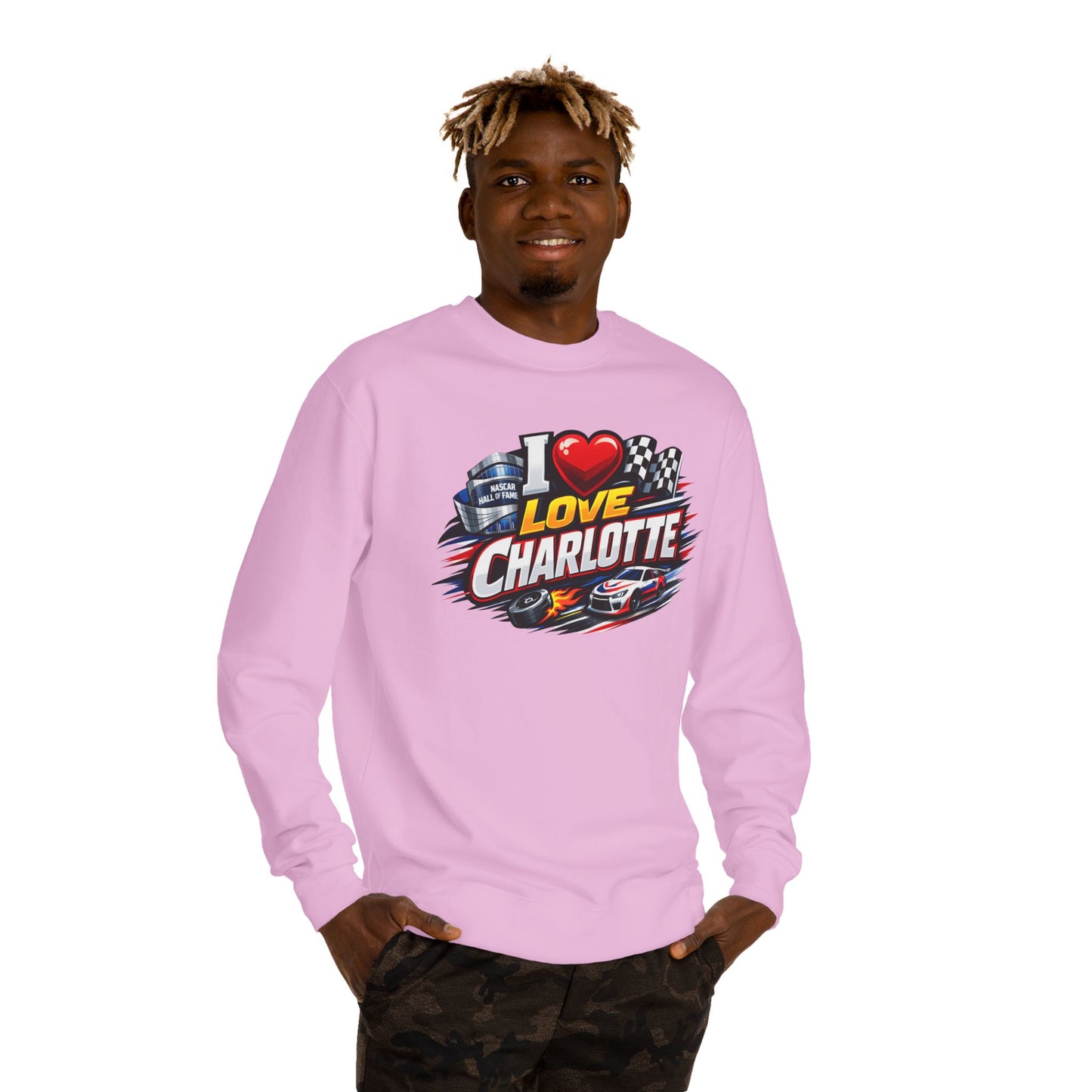I Love Charlotte Racing Crewneck Sweatshirt