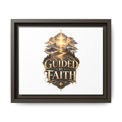 Guided by Faith Framed Matte Canvas — Inspirational Christian Wall Art