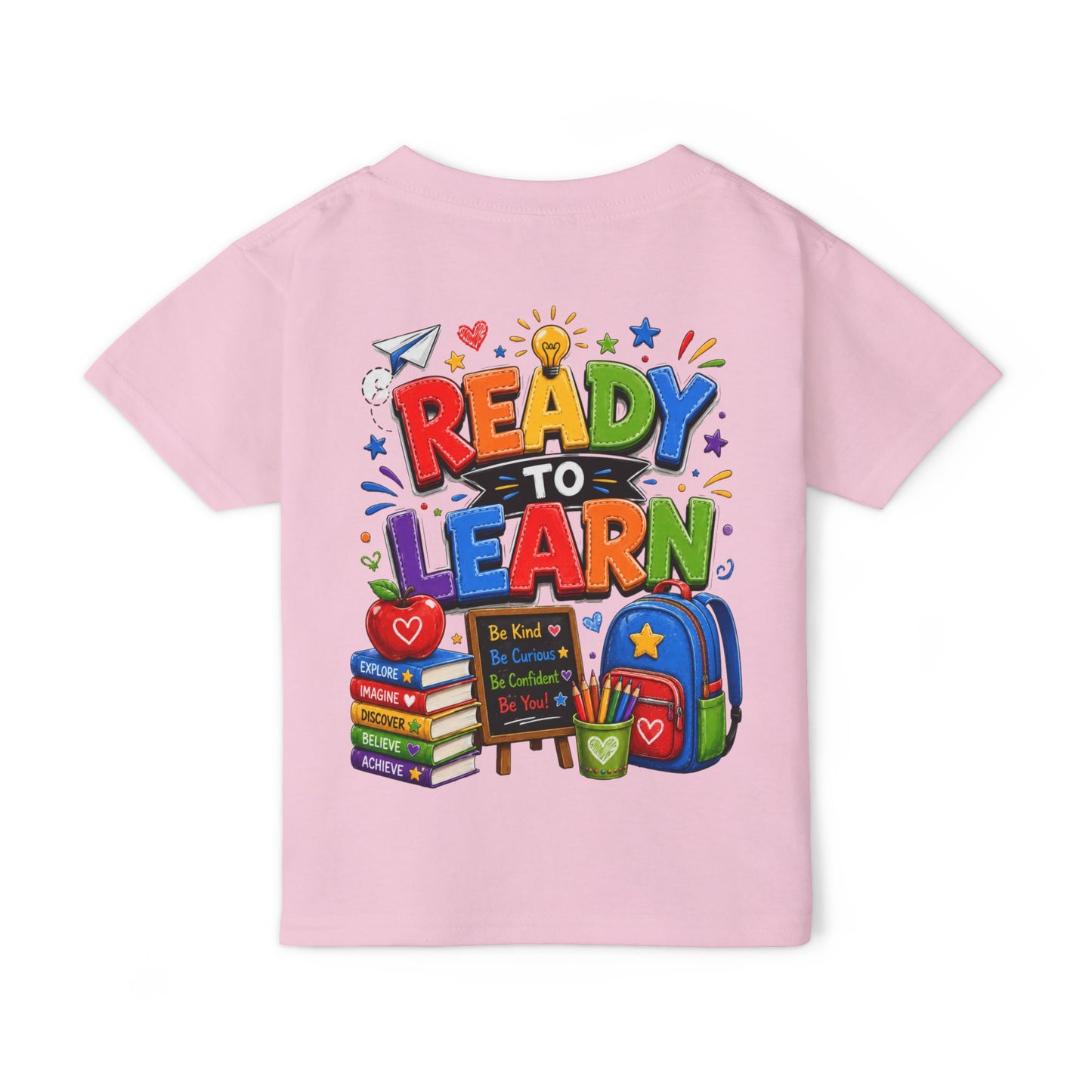 Toddler T-Shirt — "Ready to Learn" Back-to-School Kids Tee