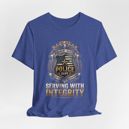 Police Badge 'Serving With Integrity' T-Shirt