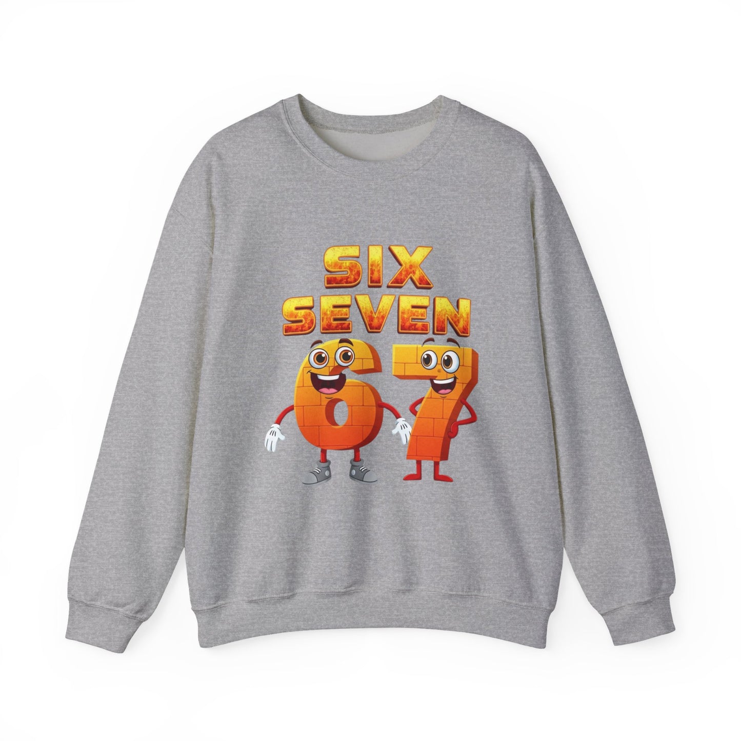 Six Seven 67 Cartoon Graphic Sweatshirt
