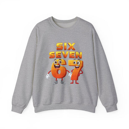 Six Seven 67 Cartoon Graphic Sweatshirt