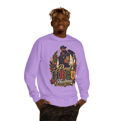 Proud HBCU Husband Sweatshirt — HBCU Pride Crewneck for Graduates & Families