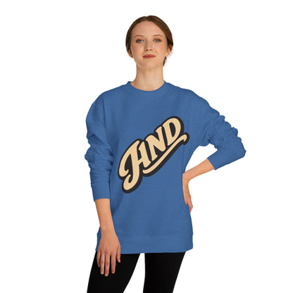 Kind Script Sweatshirt — Retro 'KIND' Graphic Crewneck