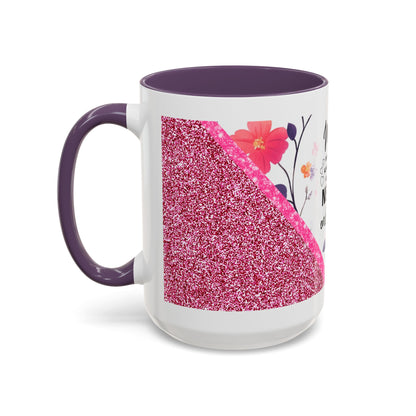Mom Forever Coffee Mug — "Where Love Always Shines and Truly Never Ends" Floral Accent
