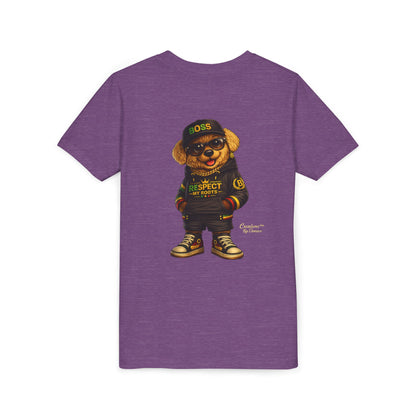 Kids Graphic Tee - 'Respect the Hustle' Teddy Bear Streetwear