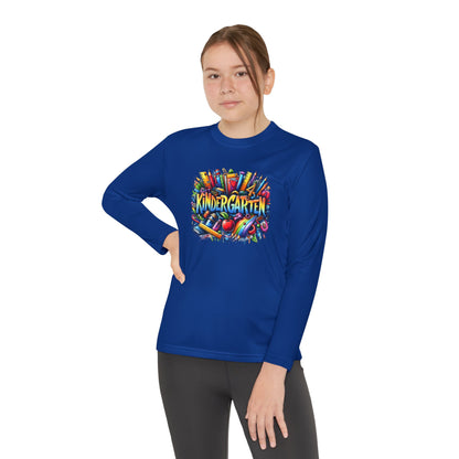 Kindergarten Crayons Youth Long Sleeve Tee