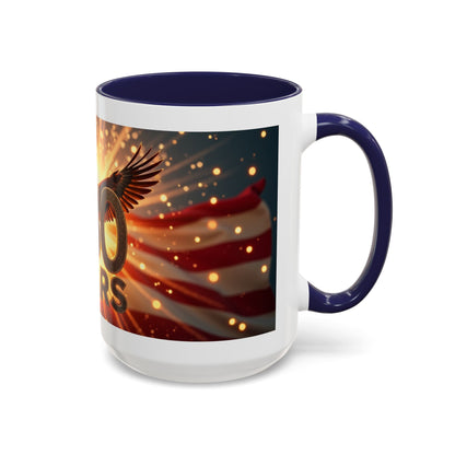 250 Years Commemorative Coffee Mug — Patriotic Eagle & American Flag Accent (11/15oz)