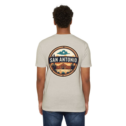 San Antonio Badge T-Shirt — Vintage Desert City Graphic