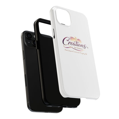 Tough Phone Case - "Creations by Donece" Logo Protective Cover