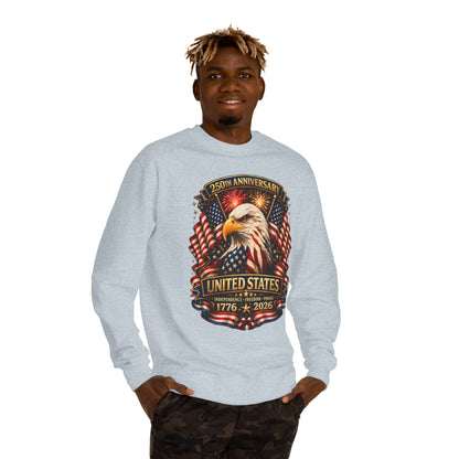 250th Anniversary United States Eagle Sweatshirt – 1776–2026 Patriotic Crewneck