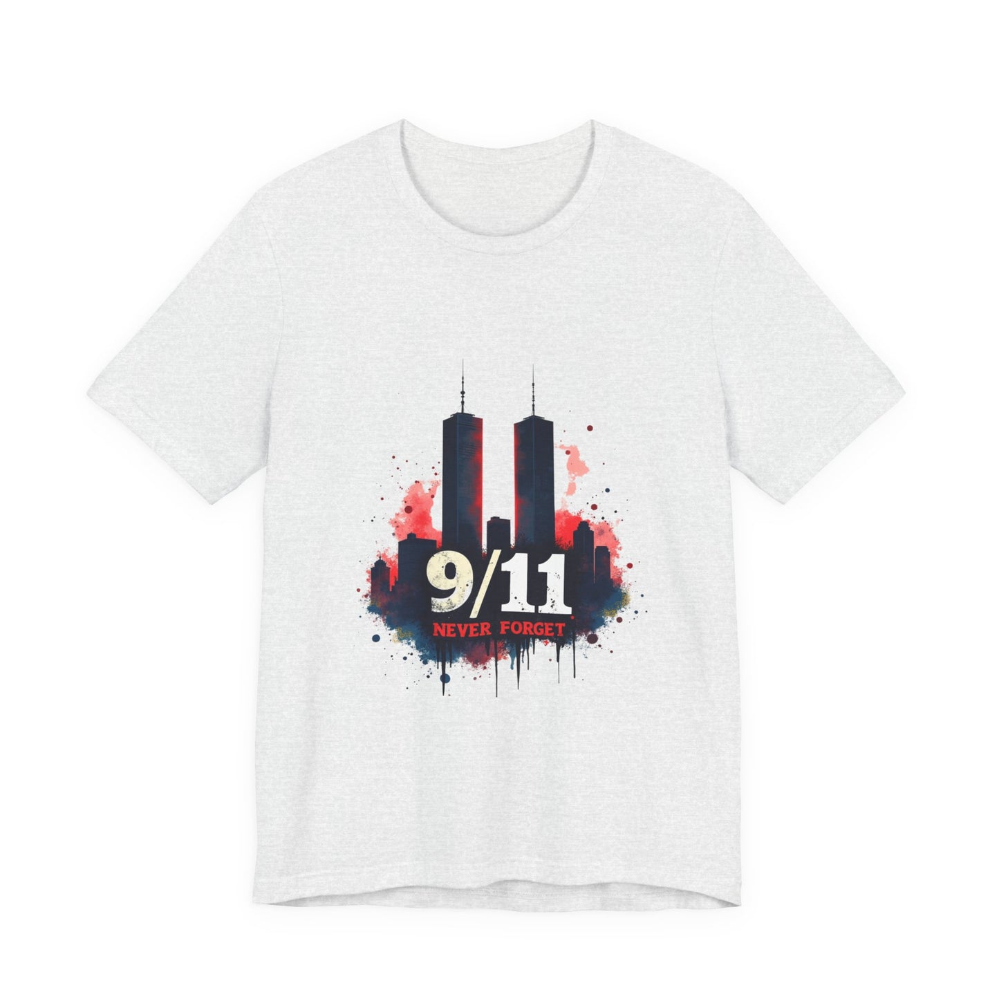 9/11 Never Forget T-Shirt — World Trade Center Memorial Tee