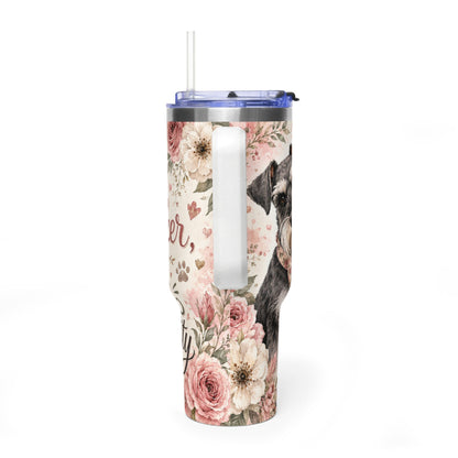 Schnauzer 40oz Vacuum Tumbler — "My Schnauzer, Major Personality" Insulated Travel Mug