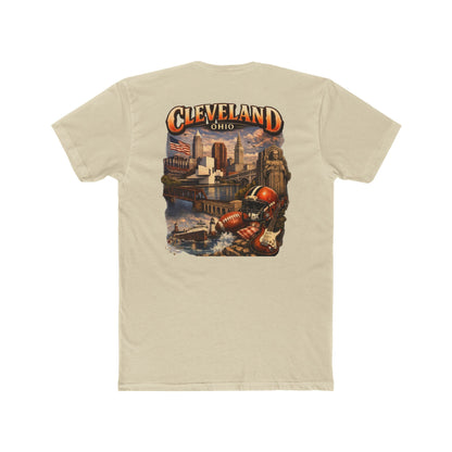 Cleveland Ohio Vintage Football Cityscape T-Shirt