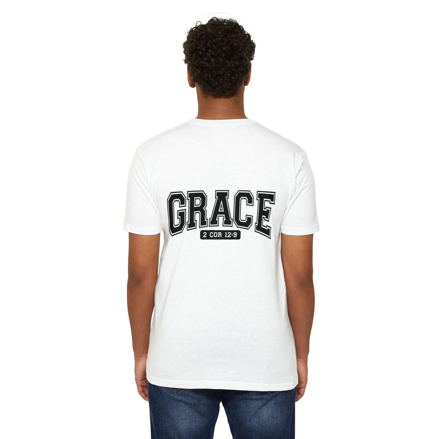 Grace T-Shirt — Faith Graphic Tee ("GRACE" with 2 Cor 12:9)