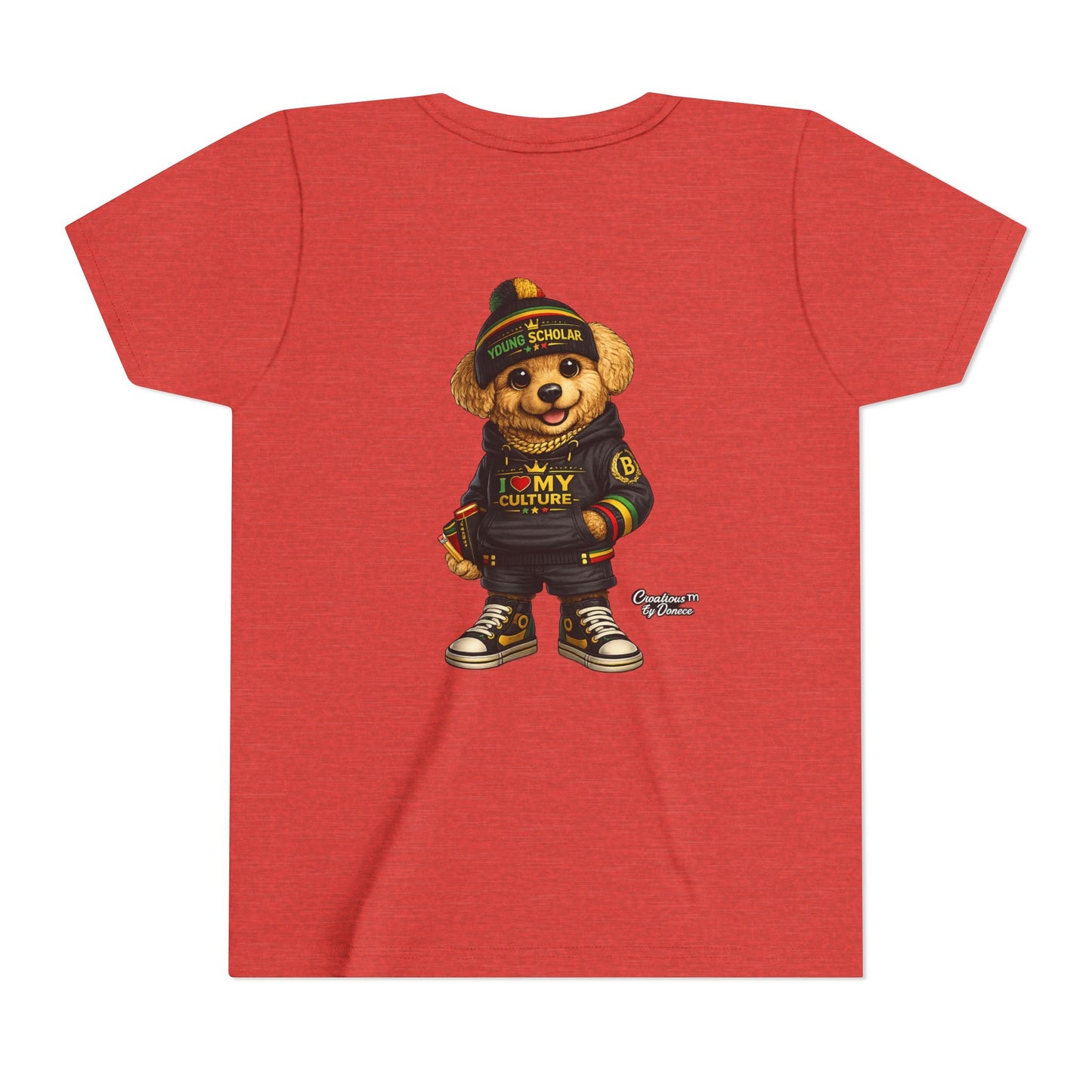 Youth Bear Graphic Tee – "I Love My Culture" Urban Streetwear