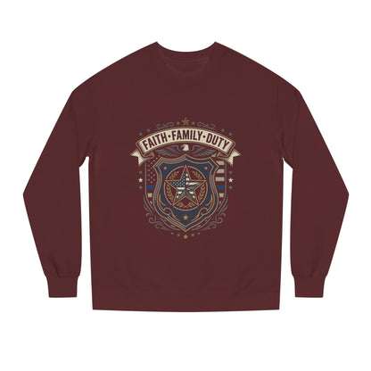 Faith • Family • Duty Badge Sweatshirt