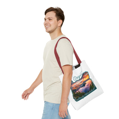 Oregon Scenic Tote Bag — 'Pacific Wonderland' Sunset Landscape Tote