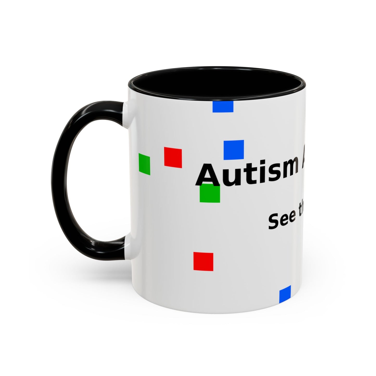 Autism Awareness Accent Mug - "See the Ability" Coffee Cup
