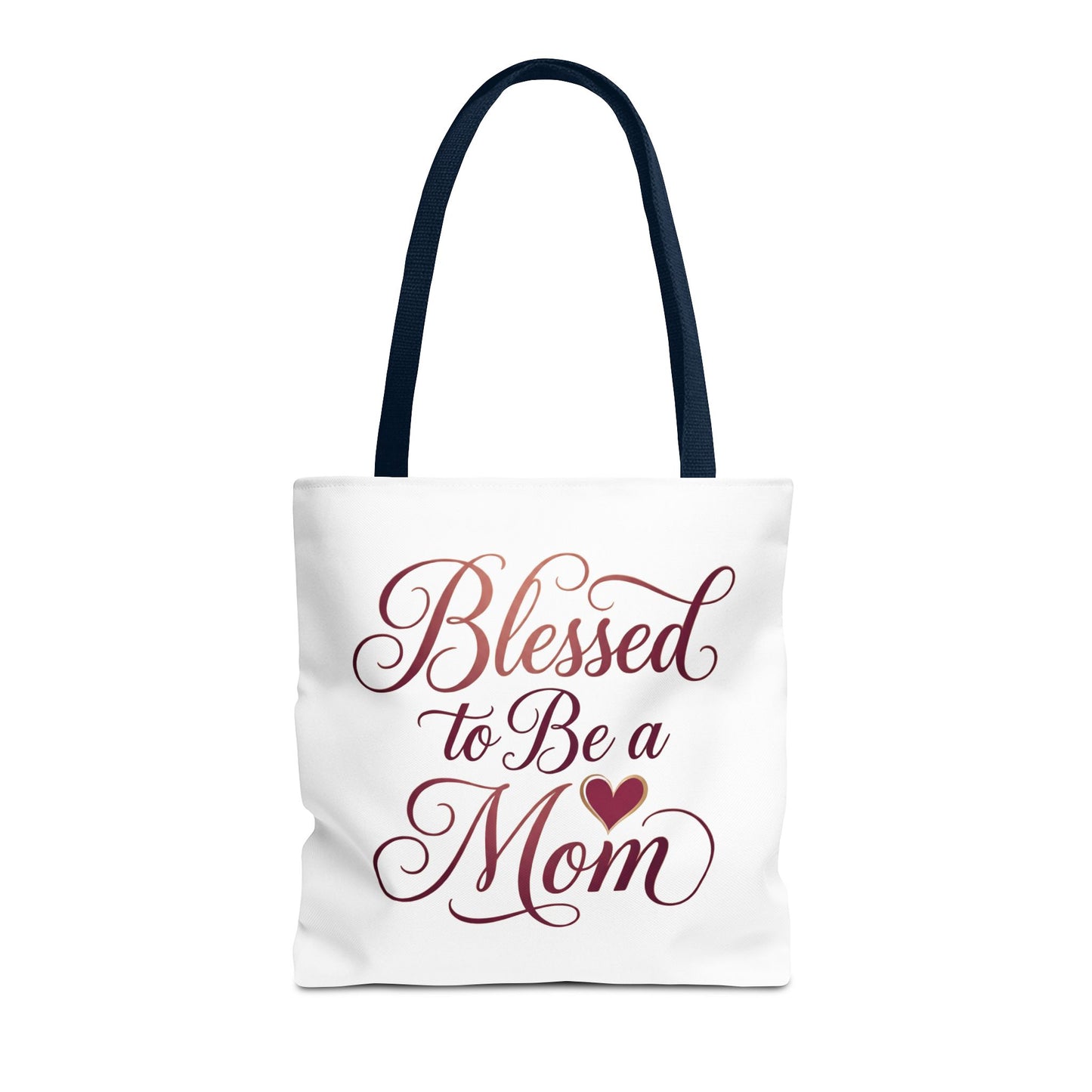 Blessed to Be a Mom Tote Bag – Mother's Day Floral Script Gift