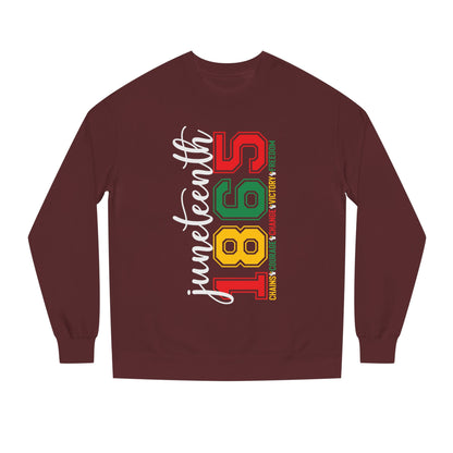 Juneteenth 1865 Crewneck Sweatshirt – Black Liberation Pride Graphic