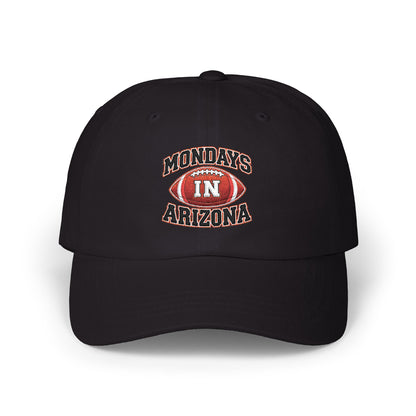 Dad Cap — "Mondays in Arizona" Football Embroidered Hat